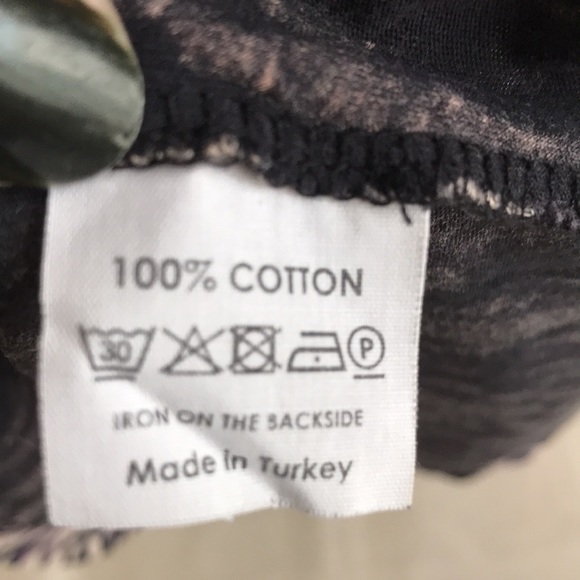 Dries Van Noten long sleeve shirt size Large Purple cream black abstract pattern - Picture 8 of 11